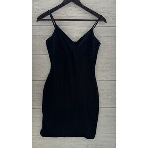 Wild Fable Women's S Black Spaghetti Strap Bodycon Knit Stretch Tank Dress